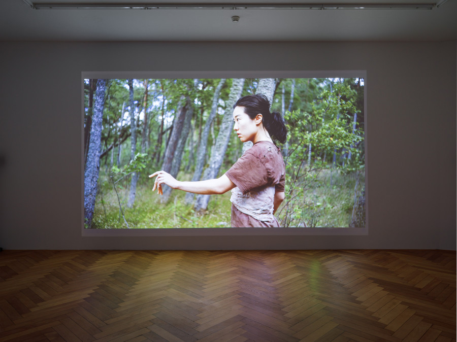 Eglė Budvytytė, Songs from the Compost: Mutating Bodies, Imploding Stars, installation view, Stadtgalerie Bern, 2025. Photo: Cedric Mussano. Image copyright and courtesy of the artists and Stadtgalerie, Bern