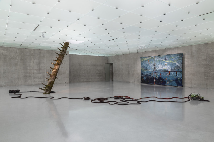 Otobong Nkanga, Unearthed – Midnight, 2021 Installation view first floor Kunsthaus Bregenz, 2021. Photo: Markus Tretter. Courtesy of the artist © Otobong Nkanga, Kunsthaus Bregenz