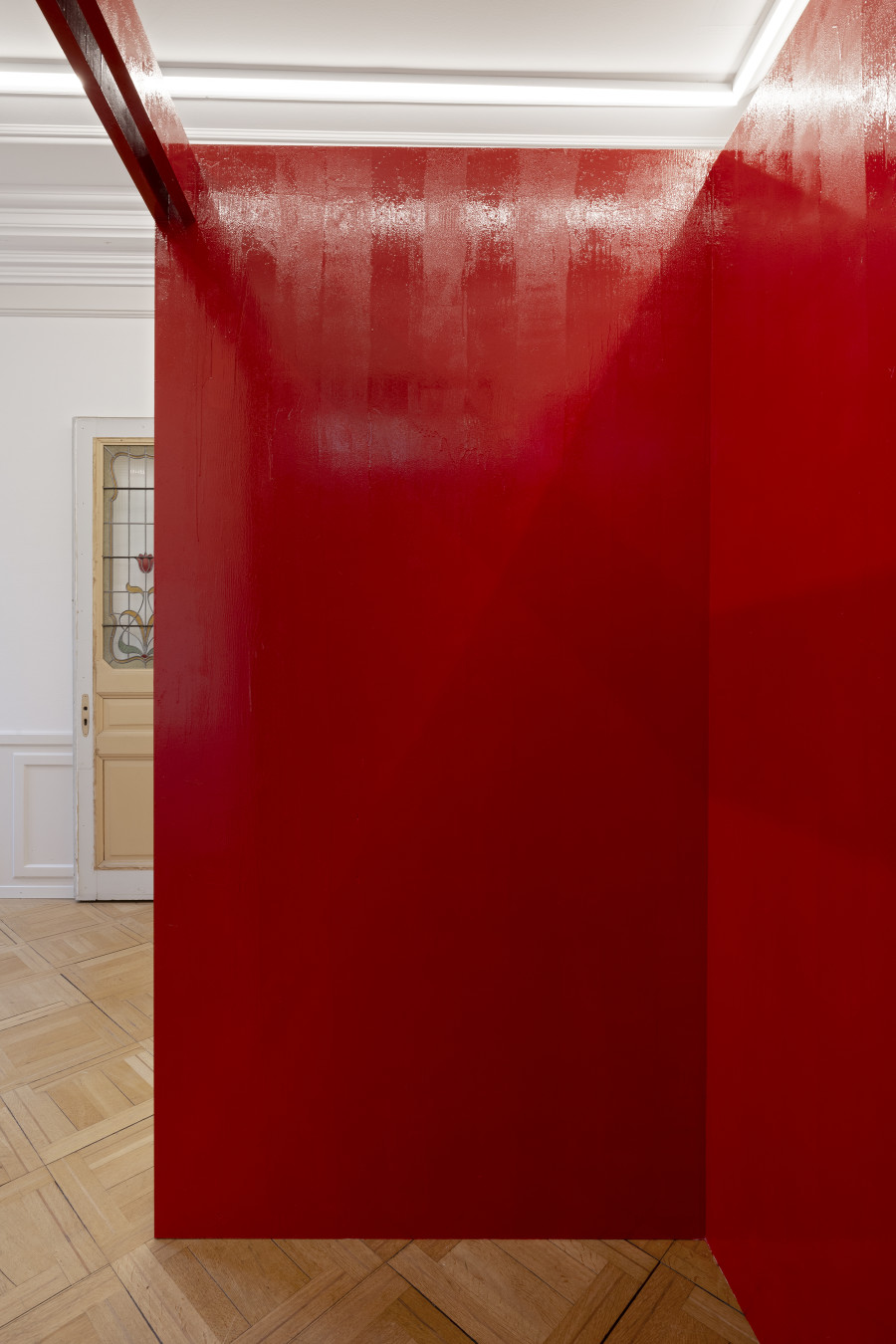 Installation view, Rafal Skoczek, Driftworks, Galerie Oskar Weiss, Zürich, 2025. Photo credit: Gina Folly