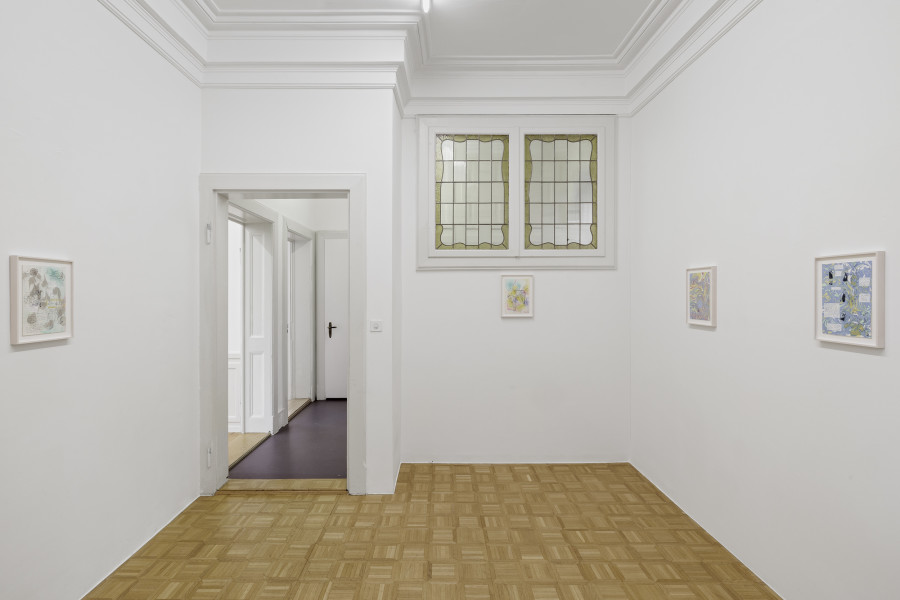 Exhibition view, Cosima zu Knyphausen, Homo Hobby, Galerie Oskar Weiss, Zürich, 2025. Photo credit: Gina Folly