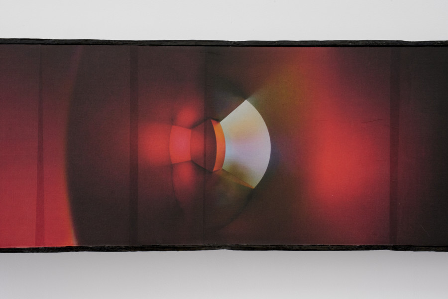 One Eye Too Many, 2026, inkjet print on rice paper, cardboard, wood, paper, China ink, acrylic paint, varnish, Variable dimensions. ©GuillaumePython