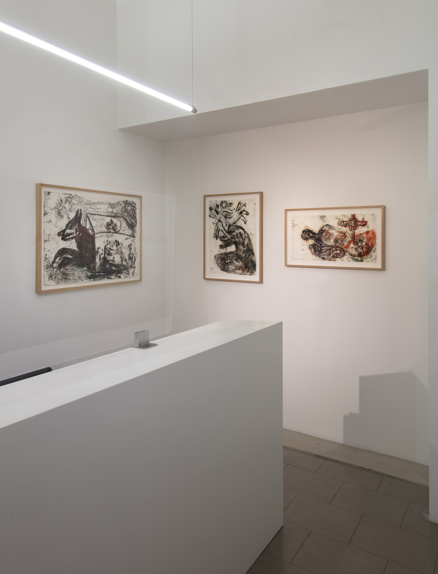 Martin Disler, installation view, Buchmann Lugano, 2022, photo-credit: Antonio Maniscalco