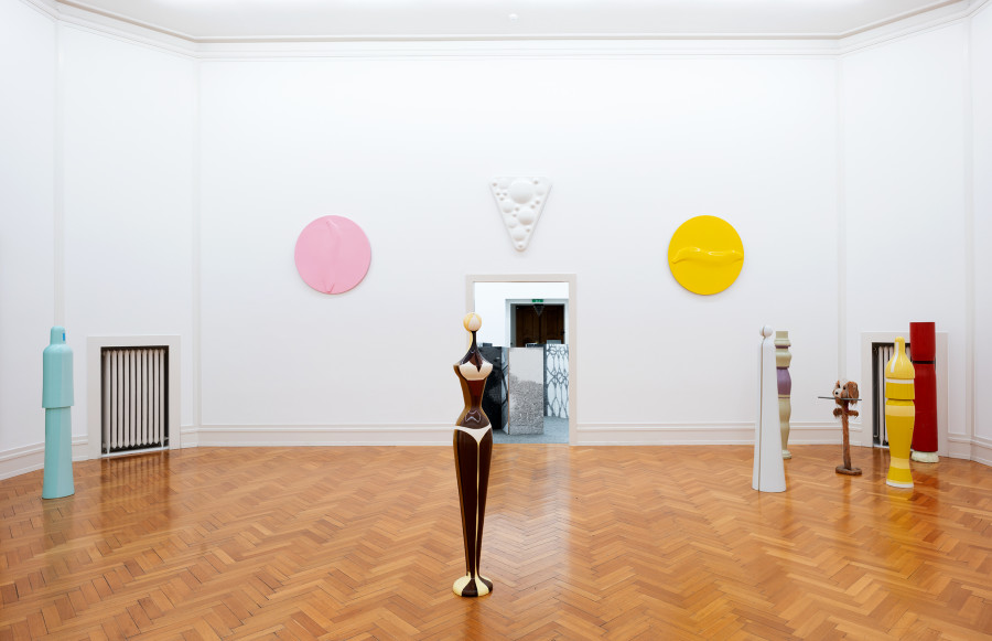 Exhibition view, Jef Geys, Kunsthalle Bern, 2021. Photo: Stefan Burger