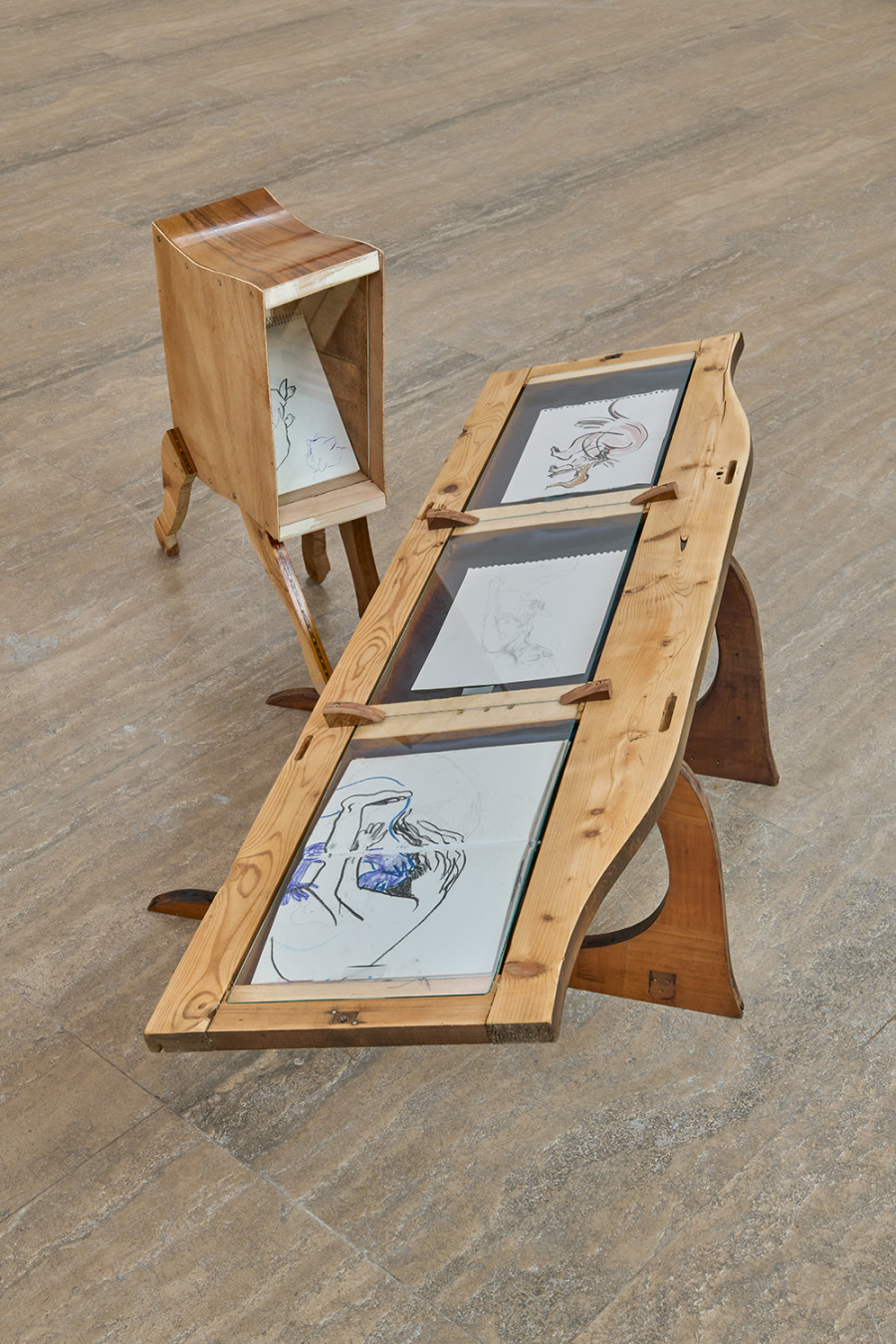 Exhibition view, Valse Velue, Cathy Josefowitz, Jessy Razafimandimby, Halle Nord, Geneva, 2026. Photo credit: © Thomas Maisonnasse / Halle Nord, 2026