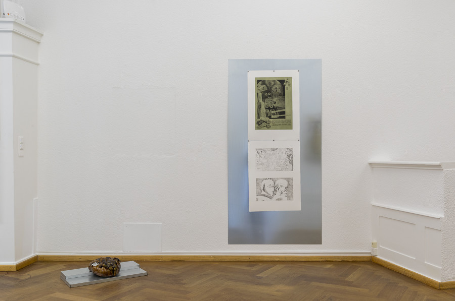 Installation view, Gaia Vincensini, TRACE, SET, PRINT!, KRONE COURONNE, 2022. Photo: © Guadelupe Ruiz