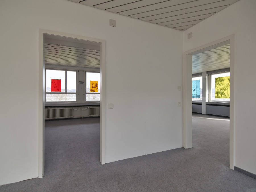Installation view, light life memories, Nils Dunkel, flatmarkus, Kilchberg, Zürich, 2025.