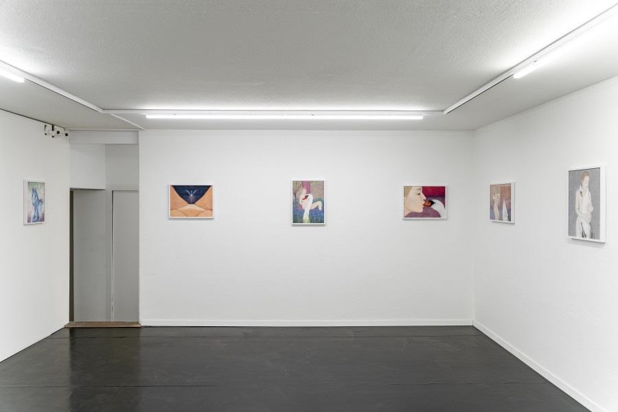 Exhibition views, Adam Cruces: Pastels, Blue Velvet, Zürich, Swiss, 2026. Photo: Adam Cruces