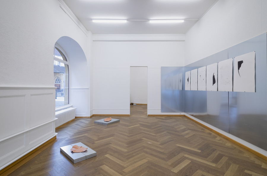 Installation view, Izidora L. LETHE, TRACE, SET, PRINT!, KRONE COURONNE, 2022. Photo: © Guadelupe Ruiz