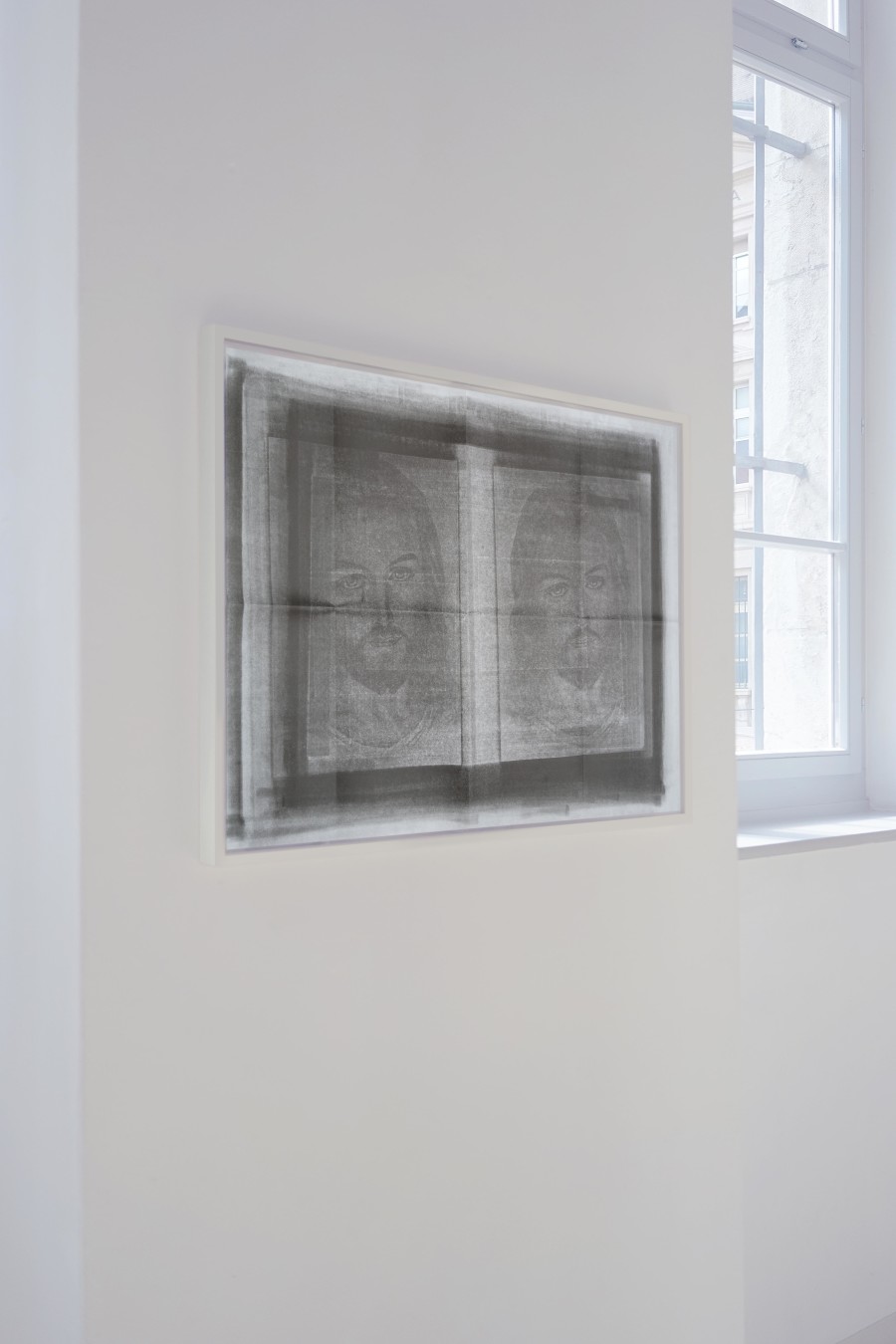 Réfléchis bien, EAC (les halles), Porrentruy, 11 May – 6 July 2025. Willem Oorebeek, sunday#005 after blackout (la grasse matinée), 2010, Offset print, Courtesy of the artist and dépendance, Bruxelles