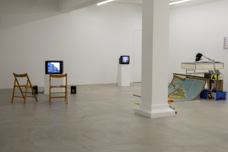 Installation view, Supuestos y presupuestos, The daring attempt to envision the future, project by Ileana Ramirez Romero, Ausstellungsraum Klingental, 2023. Photo credit: Axel Töpfer