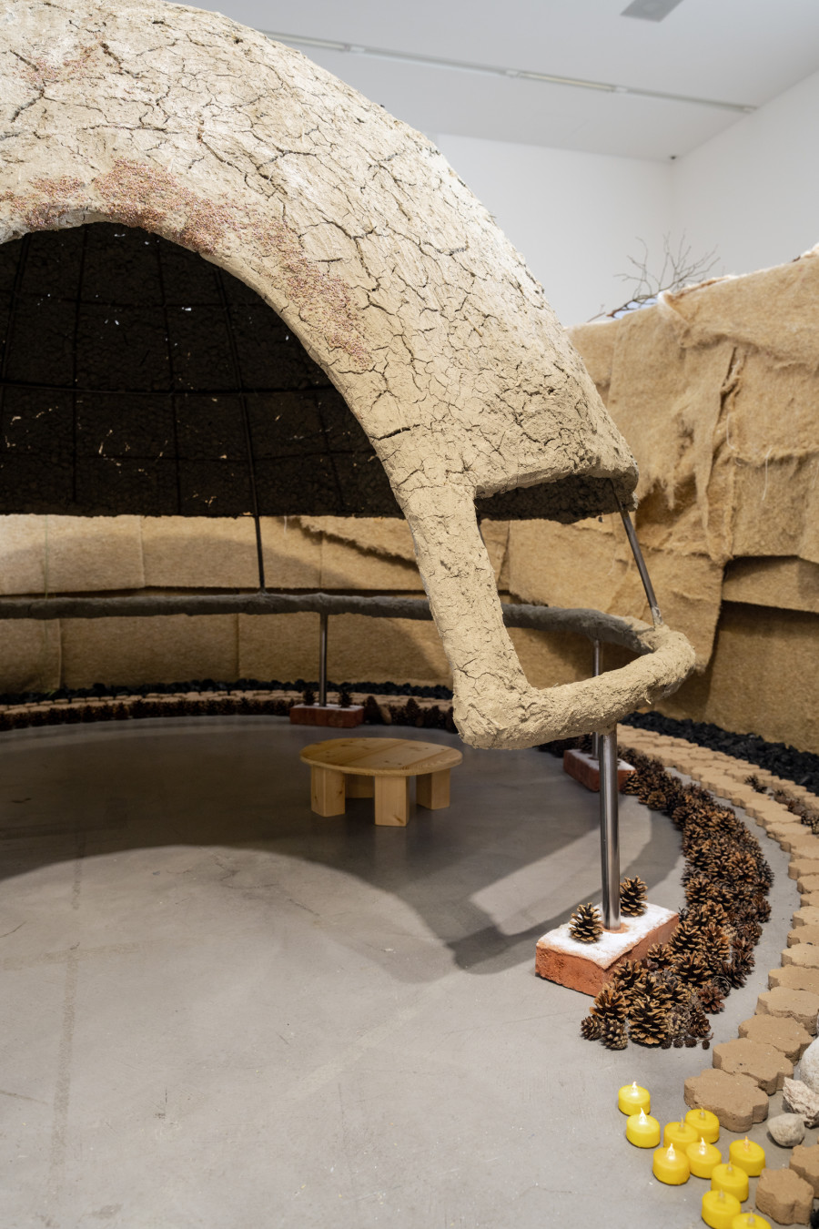 Dineo Seshee Raisibe Bopape, (eye of Horus) (Ka) pheko ye... , 2023, Installation with various materials. Photo: Studio Stucky, courtesy of the artist and Sfeir-Semler Gallery, Beirut/Hamburg.