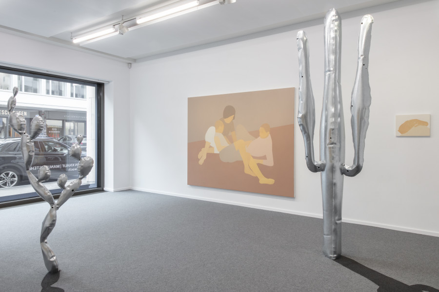 Stefan Knauf, Manuel Stehli, nachts wach, installation view, Livie Gallery, photos: Esther Mathis