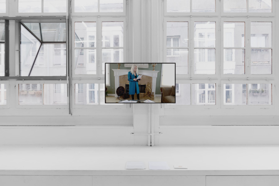 Exhibition View Group Show; view on Maria Esteves, The Nobility of my Existence, 2021, 13’24’’, video at Forde, Geneva, 2026 / Photo: Théa Giglio / Courtesy: the artist and Forde