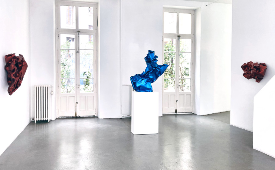 Exhibition view, Hans Kupelwieser - Rudolf Polanszky, Galerie Mezzanin, Geneva, 2025.