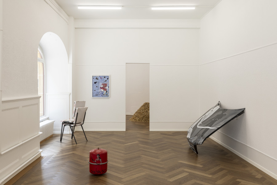 Installation views THE GLEANERS, 2023, KRONE COURONNE, Biel/Bienne. Credits: © Michal Florence Schorro