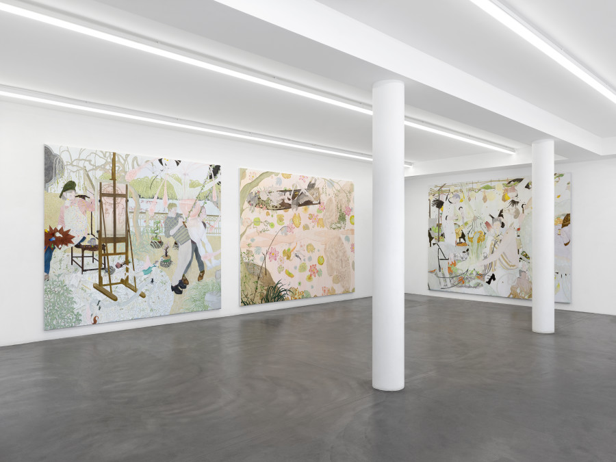 Installation view, Ding Shilun, Spectres in Rehearsal, Bernheim Gallery, Zürich, 2026. Courtesy of the Artists and Bernheim Gallery, Zurich. Credit Photo: Annik Wetter