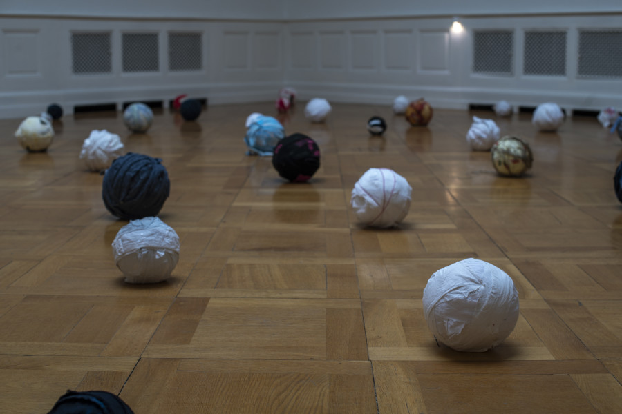 Exhibition view, Axelle Stiefel, Fantasma, Palais de l'Athénée salle Crosnier, 2022. Photo: Société des Arts/Greg clément