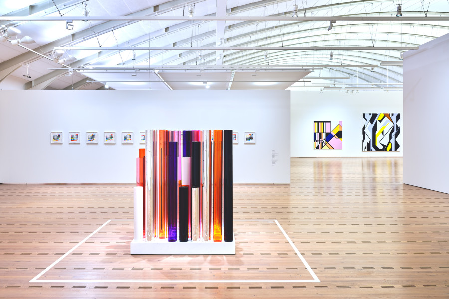 Installation view, Sarah Morris, All Systems Fail, Zentrum Paul Klee, Bern, 29.3. – 4.8.2024. Photo: Rolf Siegenthaler