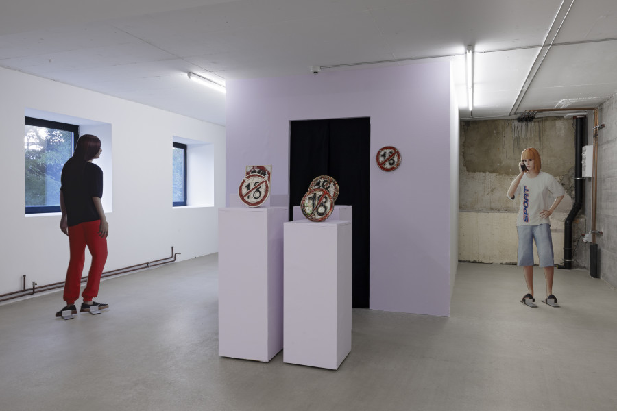 Exhibition view, Wear a mask and your face grows to fit it, For, Basel. Photography: Gina Folly / all images copyright and courtesy of the artists and For, Basel