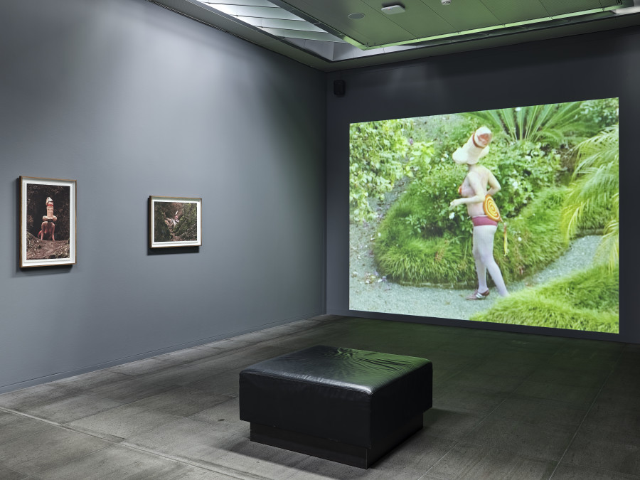 Exhibition view «Tracey Rose. Shooting Down Babylon», Kunstmuseum Bern, 2024, Photo: Rolf Siegenthaler, © Kunstmuseum Bern