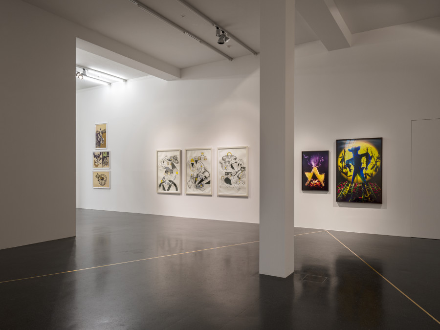 Ericka Beckman: Lucky Charm – Drawings and photographs from the 80’s until today, Exhibition view, 2023, Galerie Francesca Pia, Photo: Cedric Mussano.