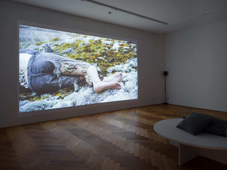 Eglė Budvytytė, Songs from the Compost: Mutating Bodies, Imploding Stars, installation view, Stadtgalerie Bern, 2025. Photo: Cedric Mussano. Image copyright and courtesy of the artists and Stadtgalerie, Bern