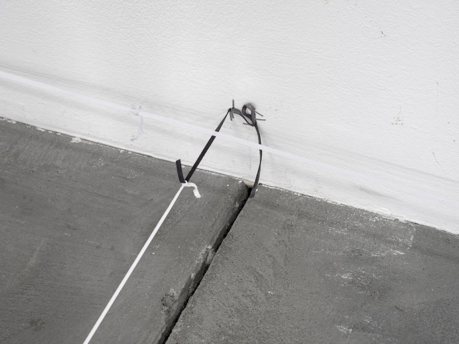 Olga Balema, The bizarre space of complex numbers, detail view, Kunsthalle Friart Fribourg, 2025. Photo: Cedric Mussano