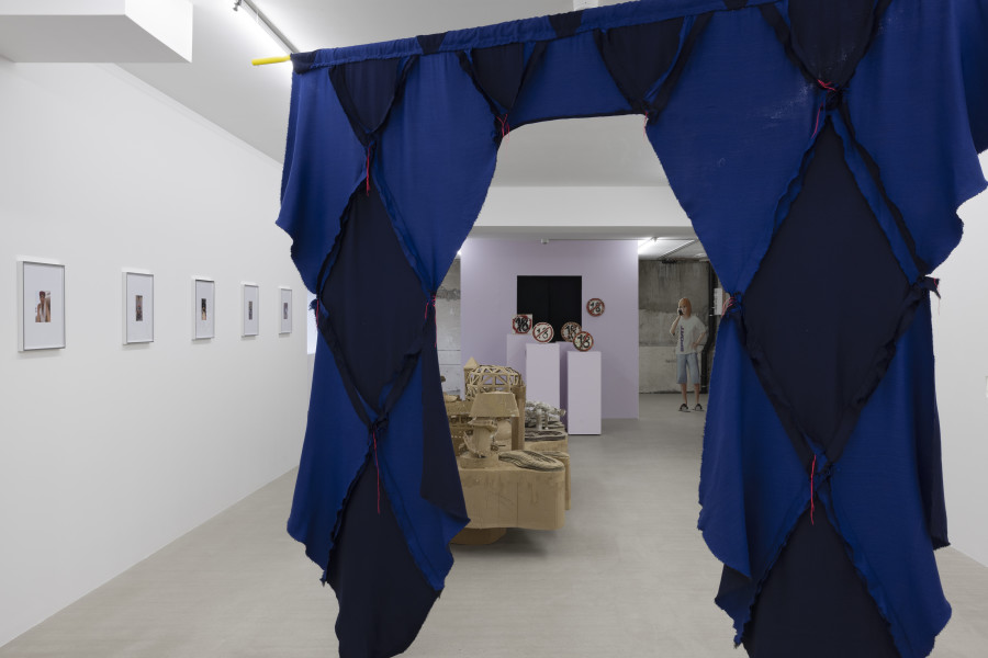 Exhibition view, Wear a mask and your face grows to fit it, For, Basel. Photography: Gina Folly / all images copyright and courtesy of the artists and For, Basel