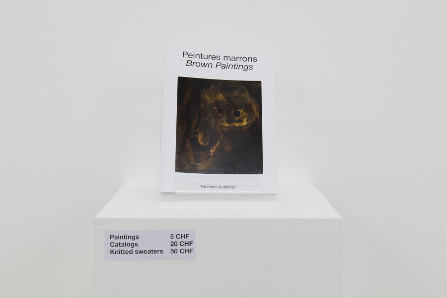 Fabienne Audéoud, Brown Paintings (book edition), 2022. Photo Guillaume Python, Courtesy Kunsthalle Friart Fribourg.