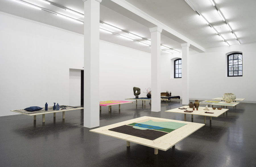 Installation view, CRAFT, curated by Nicolas Trembley, Galerie Francesca Pia, Zurich, 2023. Photo: Cedric Mussano