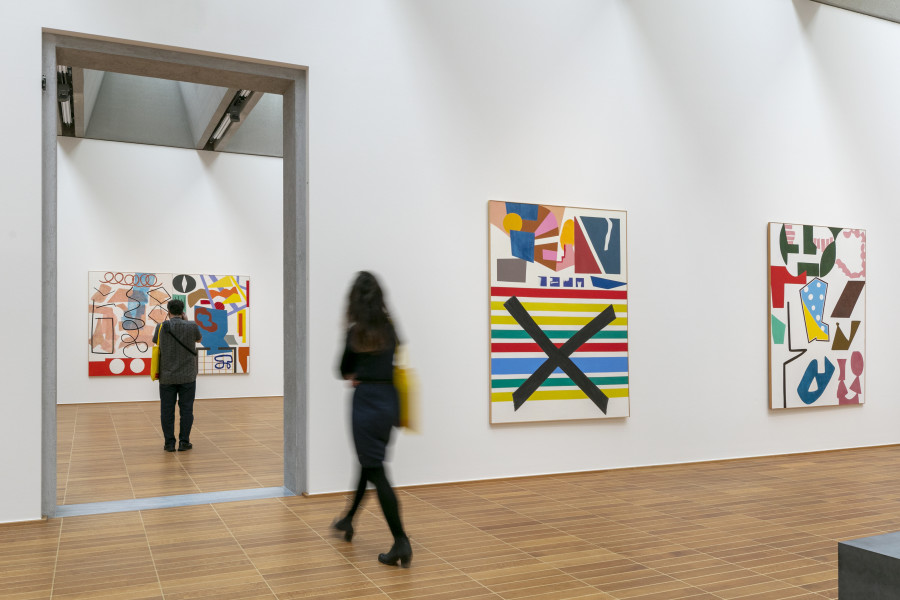 Shirley Jaffe: Form as Experiment, Installation view, 2023, Kunstmuseum Basel, Photo: Julian Salinas.