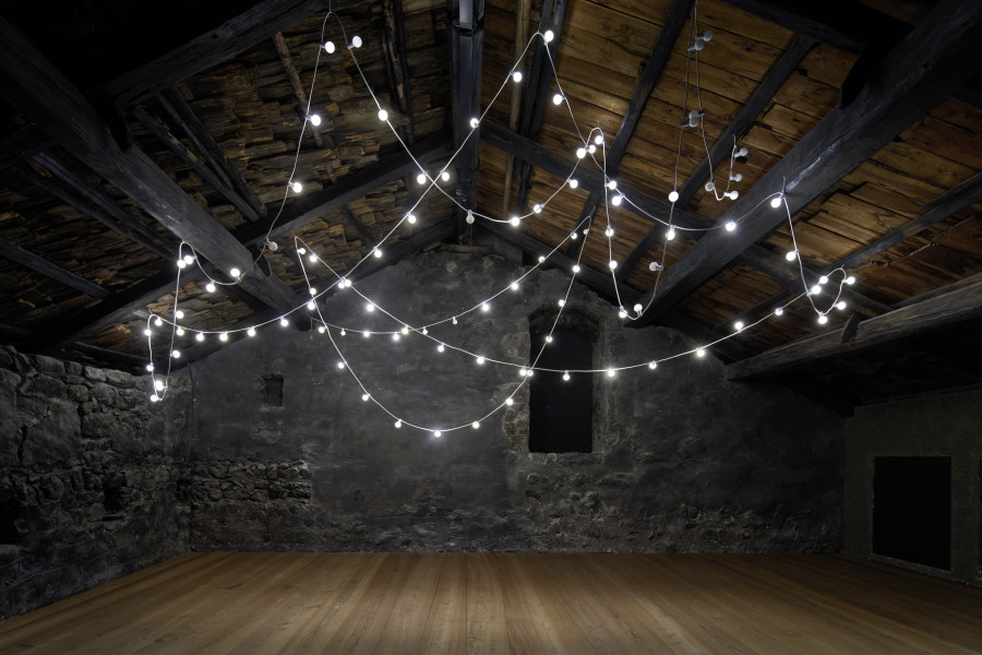 Katie Paterson, Ara, 2016, bespoke festoon lighting