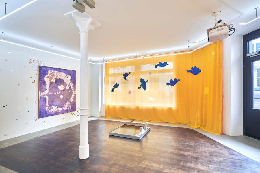 Installation view, Bread of Angels, Karen Pisoni & Aramis Navarro, Kulturfolger, 2024. Photo credit: Anna Maysuk