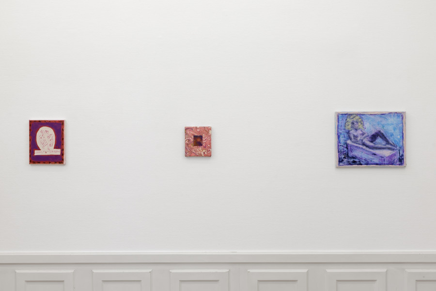 Exhibition view, Cosima zu Knyphausen, Homo Hobby, Galerie Oskar Weiss, Zürich, 2025. Photo credit: Gina Folly