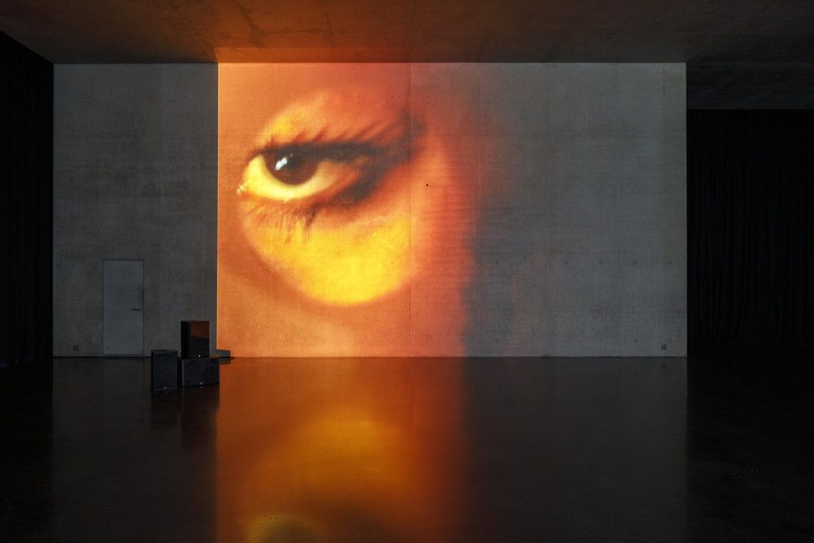 Anne Imhof, Maria, 2002, Installation view ground floor Kunsthaus Bregenz, 2024. Photo: Markus Tretter. Courtesy of the artist, Galerie Buchholz, Sprüth Magers © Anne Imhof, Kunsthaus Bregenz