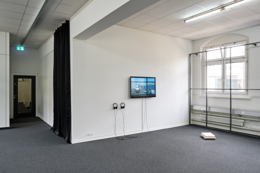 Installation view from Circular gestures. Photo by Philip Ullrich. Courtesy of unanimous consent and the artist