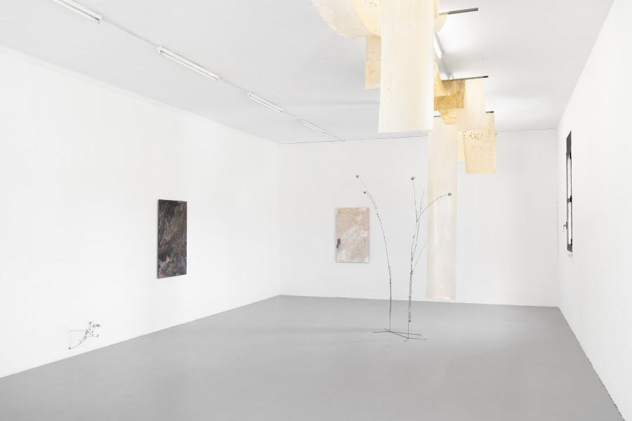 SHELTERS FROM THE STORM, installation view at La Rada, Locarno, 2025. Ph by Riccardo Giancola. Images courtesy of artists and La Rada, Photography by Riccardo Giancola (@riccardo_giancola) and Emanuele Finardi (@e.m.hey)