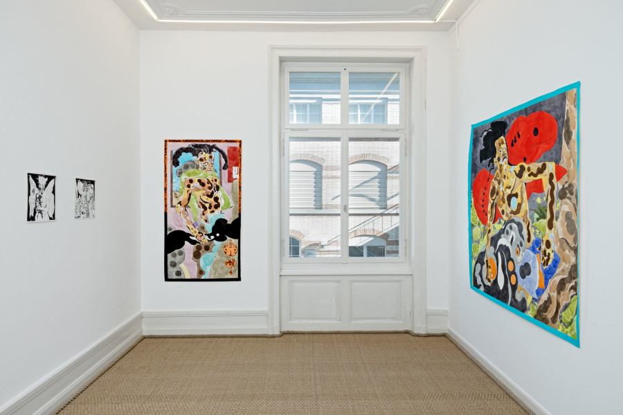 Installation view, Richard Ayodeji Ikhide, Immateria, Galerie Bernhard, 2022.