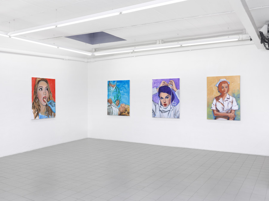 Double Feature, Richard Kern & Walter Robinson, Installation view, 2022, Galerie Sébastien Bertrand, Courtesy: the artists & Galerie Sébastien Bertrand, Photos: Annik Wetter.