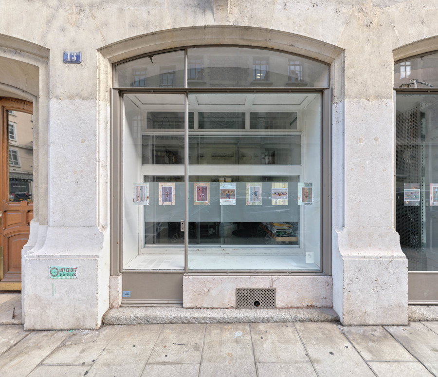 Installation view, Linda Voorwinde, Liberté et Amour, soulignés par des contours, Vollandes 13, 2022-2023.