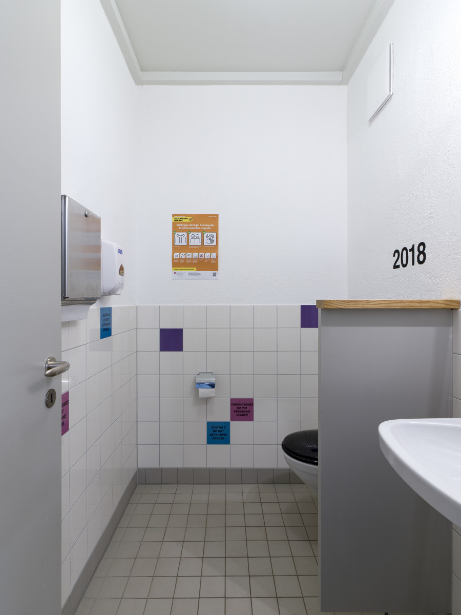 Puppies Puppies (Jade Kuriki Olivo), Sex and Gender and the Lack Thereof (Differences), 2018, 30 customized tiles, Sammlung Glarner Kunstverein. Photo: CE