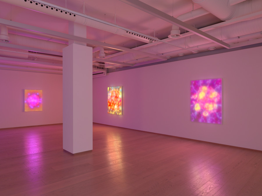 Installation View, Leo Villareal: Nebulae, Jan 24 – Mar 18, 2023, Pace Gallery, Geneva © Leo Villareal, Geneva, 2022, Photo: Annik Wetter, courtesy Pace Gallery