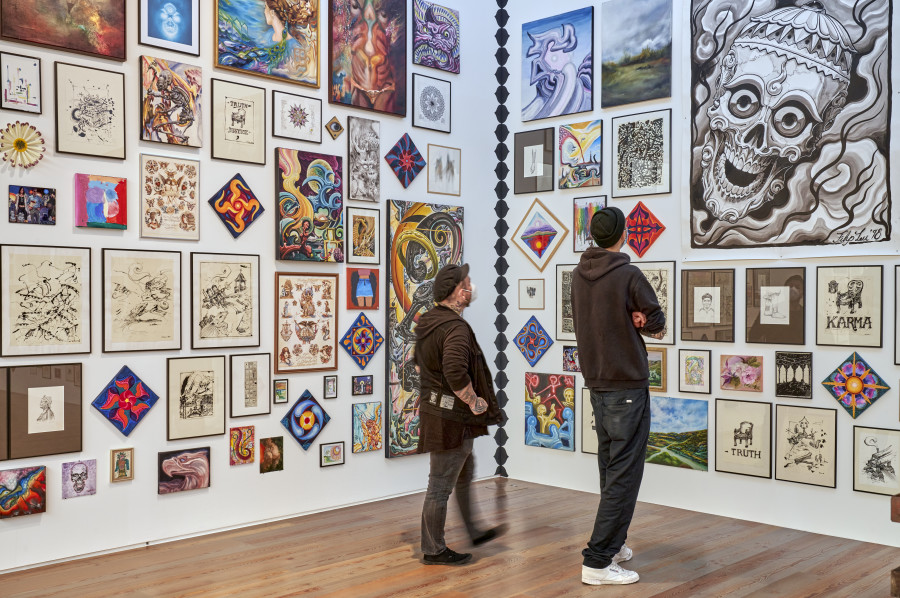 Installation view in the exhibition «Leu Art Family» © 2021, Museum Tinguely; photo: Daniel Spehr