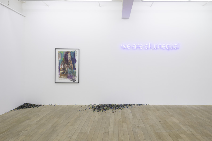 Installation view, Maja Bajevic - Watch your step, Galerie Peter Kilchmann (Maag), Zurich, April 8 - May 21, 2022. Courtesy of the artist and Galerie Peter Kilchmann, Zurich. Copyright: Sebastian Schaub