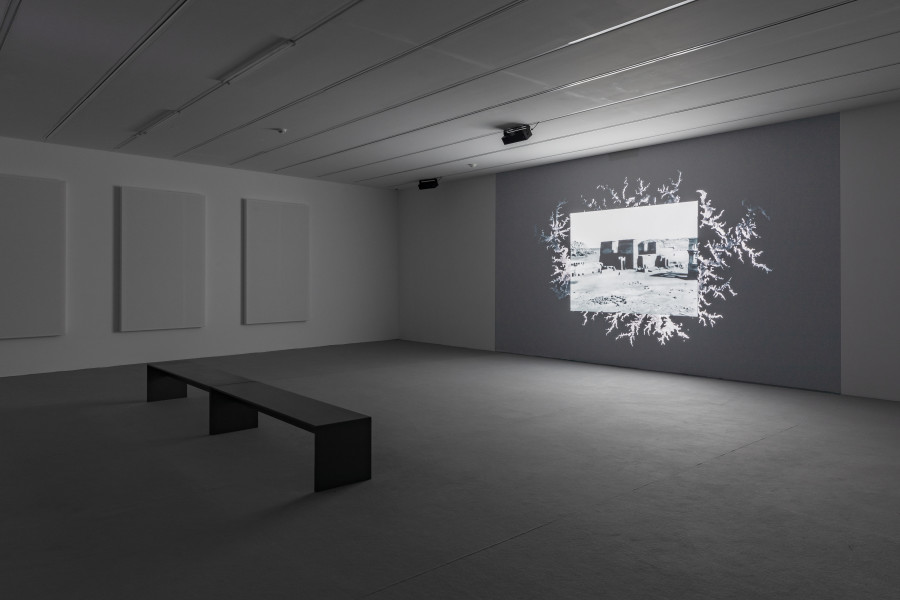 Installation view ‘Tender Point Ruin – Sophia Al-Maria, Luma Westbau, Zurich, 2022. Photos: Nelly Rodriguez