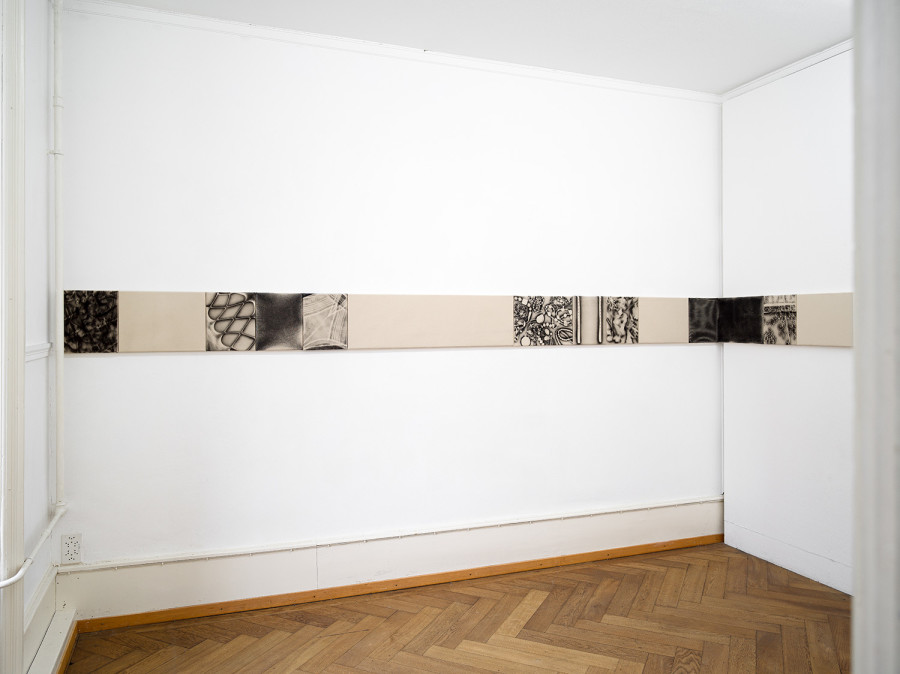 Christelle Kahla, Fragments of Intimacies (The Nudes series #1-19) , 2023-26, exhi- bition view Kunsthaus Langenthal. Photo: Cedric Mussano, Kunsthaus Langenthal. Courtesy: Christelle Kahla.