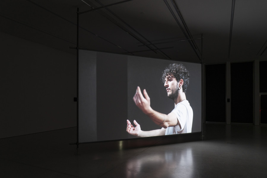 View of the exhibition Emily Jacir. We Ate the Wind at the Musée cantonal des Beaux-Arts de Lausanne, 2023 © Emily Jacir Photo : MCBA, Jonas Hänggi