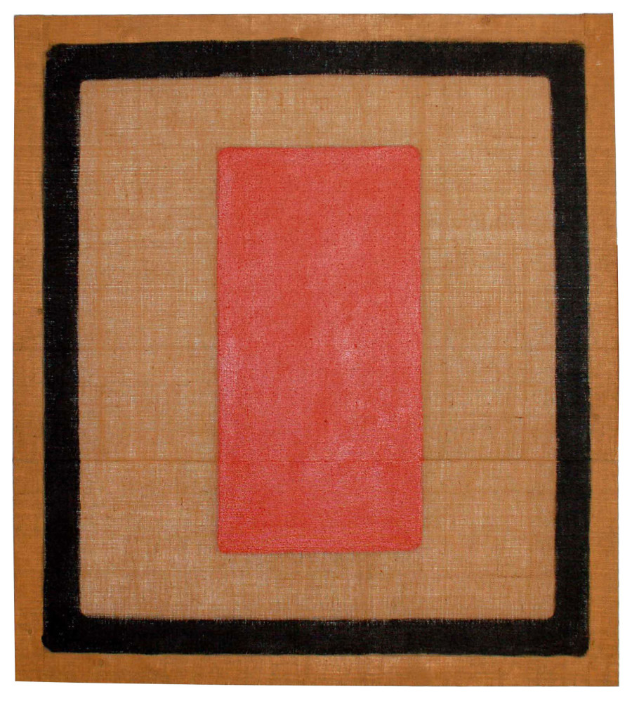 Salvatore Emblema, Untitled, 1969, Tinted soils on jute 200 x 180 cm. Courtesy Museo Emblema – Salvatore Emblema Estate