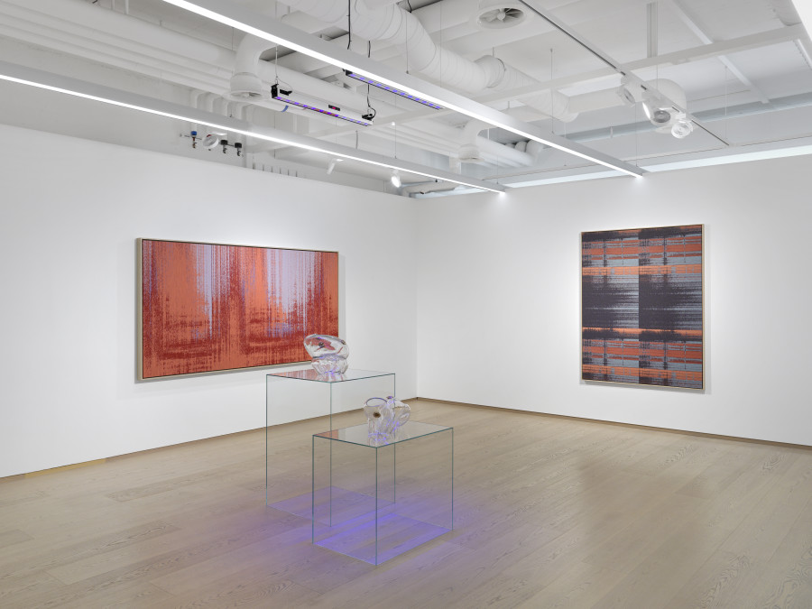 Installation View, Mika Tajima: Air Max, Jul 13 – Aug 13, Pace Gallery, Geneva. Photo: Annik Wetter, courtesy Pace Gallery