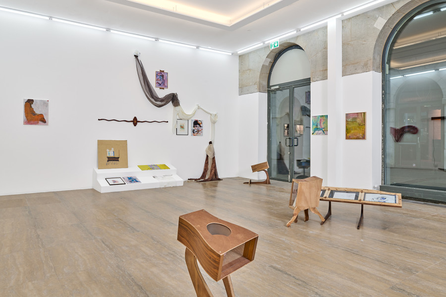 Exhibition view, Valse Velue, Cathy Josefowitz, Jessy Razafimandimby, Halle Nord, Geneva, 2026. Photo credit: © Thomas Maisonnasse / Halle Nord, 2026